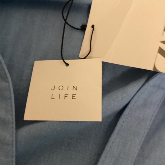 ZARA Join Life Midi Dress Linen Blend Sz XS NWT - Picture 8 of 12